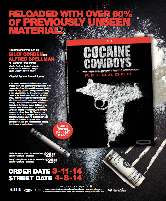 Cocaine Cowboys: Reloaded sales sheet