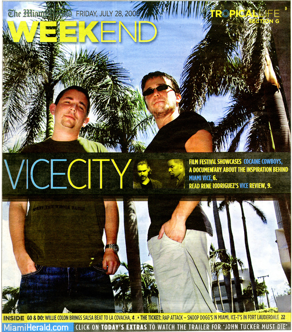 Miami Herald Weekend cover featuring Cocaine Cowboys — July 28, 2006