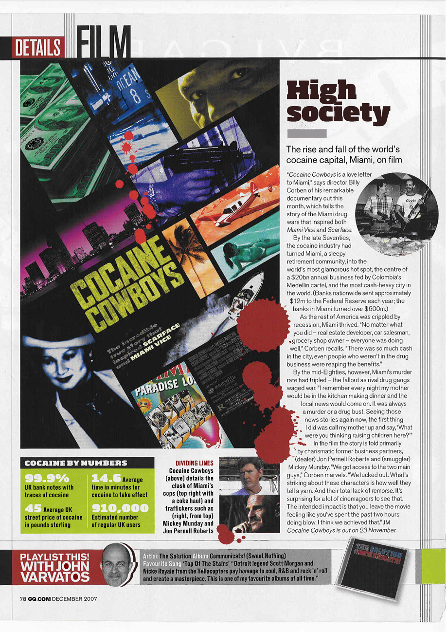 GQ UK, "High Society" — December 2007