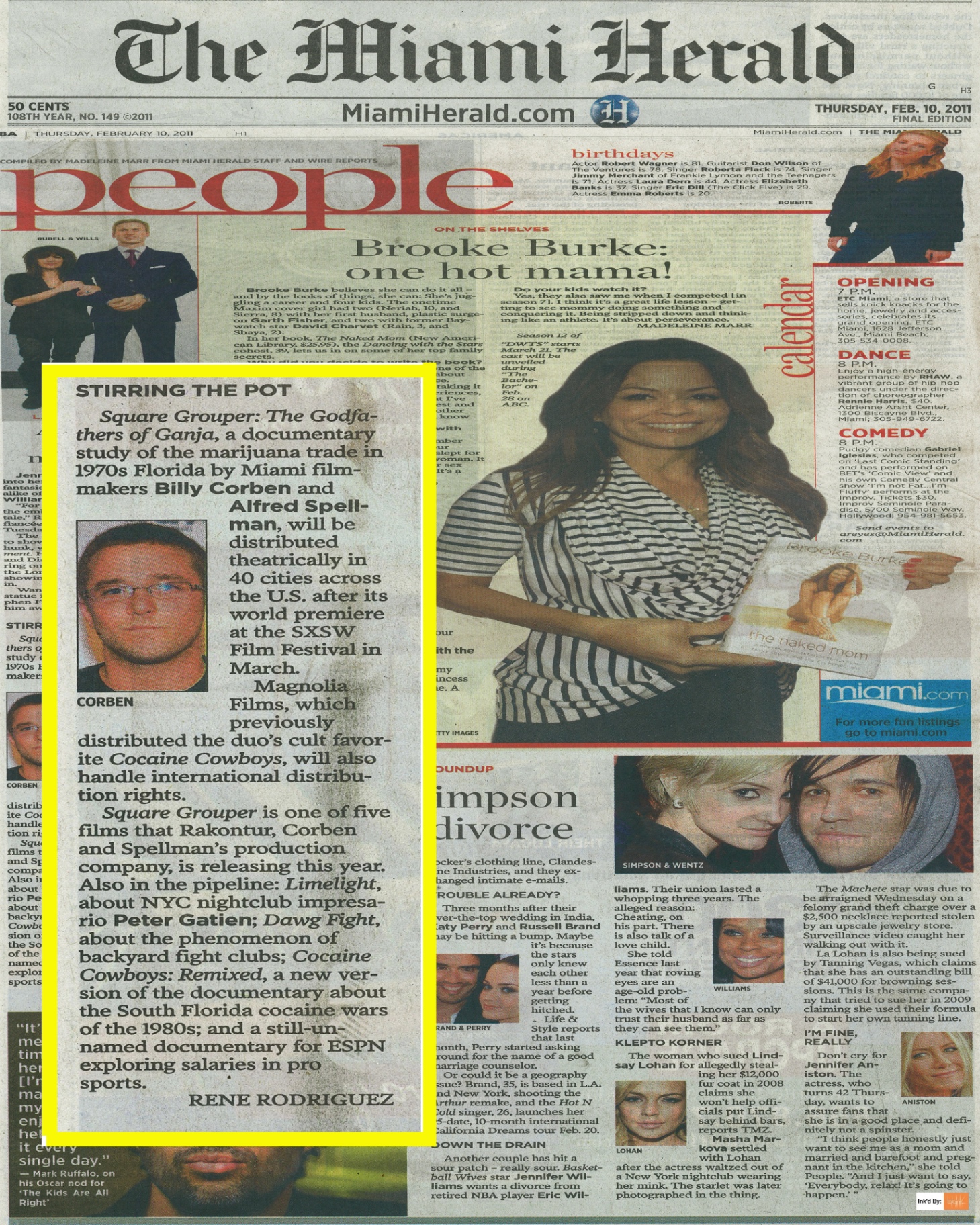 Miami Herald: Stirring the Pot — Square Grouper announcement (Feb 10, 2011)